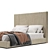  CORIN Bed: Modern Laskasas Style 3D model small image 2