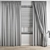 Polygonal High Quality Curtain Model 3D model small image 3