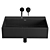 Sleek Matte Black Wall Basin 3D model small image 2