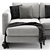 Luxury Modern Corner Sofa Set 3D model small image 3