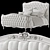 Eloquence Sophia Bed: Elegant Luxe 3D model small image 1