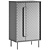 West Elm Gemini Armoire 3D model small image 5