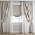 Polygonal Curtain Model Set 3D model small image 1