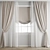 Polygonal Curtain Model Set 3D model small image 4