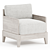 Elegant Almeria Lounge Chair 3D model small image 1