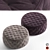 Versatile Miller Quilted Poufs 3D model small image 1