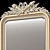 Vintage French Louis Philippe Mirror 3D model small image 4