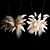 White Pampas Grass Hanging Bouquet 3D model small image 1