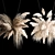 White Pampas Grass Hanging Bouquet 3D model small image 4