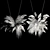 White Pampas Grass Hanging Bouquet 3D model small image 6