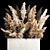 Pampas Grass Concrete Vase Bouquet 3D model small image 3