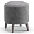 Plidi 8-Color Pouf Ottoman 3D model small image 6