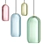 Modern Blown Glass Pendant Lamp 3D model small image 1