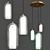 Modern Blown Glass Pendant Lamp 3D model small image 4