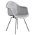 Vitra Dax Fiberglass Armchair 3D model small image 3