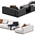 Elegant Minotti Horizonte Modular Sofa 3D model small image 3