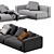 Elegant Minotti Horizonte Modular Sofa 3D model small image 7