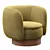 Modern Swivel Chair in Grey 3D model small image 2