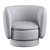Modern Swivel Chair in Grey 3D model small image 6
