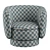 Modern Swivel Chair in Grey 3D model small image 7