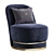 Stylish Perla Armchair For Sale 3D model small image 2