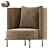 Luxury Minotti Tori Armchair Collection 3D model small image 3