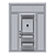 Modern RAL 8017 Door Kit 3D model small image 3