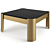 Modern Courrier Coffee Table, 100x100cm 3D model small image 2