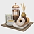 Vintage Brunch Set with Donuts 3D model small image 2