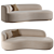 Elegant Modern Sofa by Eichholtz 3D model small image 2