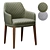 Modern Designer Sabien Armchair 3D model small image 1
