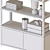 Storage Bookshelf High Modern Design 3D model small image 7