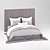 Sleek Corona-Rendered Modern Bed 3D model small image 2