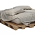 Rustic Pallet Bed 3D model small image 2