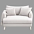 Squishmeister Love Chaise Seat 3D model small image 2