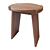 Solid Oak Tibetan Stool (La Redoute) 3D model small image 1