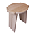 Solid Oak Tibetan Stool (La Redoute) 3D model small image 3