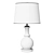 Mercury Silver Glass Table Lamps 3D model small image 2