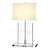 Elegant Clear Crystal Table Lamp 3D model small image 1