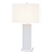 Elegant White Alabaster Table Lamp 3D model small image 1