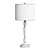 Elegant Crystal Table Lamp Set 3D model small image 2