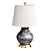 Elegant Marbleized Blue/White Ceramic Lamp 3D model small image 1