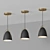 Sleek Industrial Pendant Light 3D model small image 2