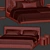 Stone Bed Model Set Options 3D model small image 6