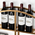 Modern 3D Wine Rack 3D model small image 2