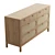 Retro-Chic Alder 8-Drawer Dresser 3D model small image 4