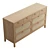 Retro-Chic Alder 8-Drawer Dresser 3D model small image 5