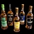 Premium Scotch & Whiskey Bottle Set 3D model small image 4