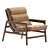 Elegant Ipanema Armchair with Textures 3D model small image 1