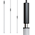 LED Rod Pendant Lamp Collection 3D model small image 1